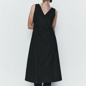 Small ZARA Dark Gray Midi Dress